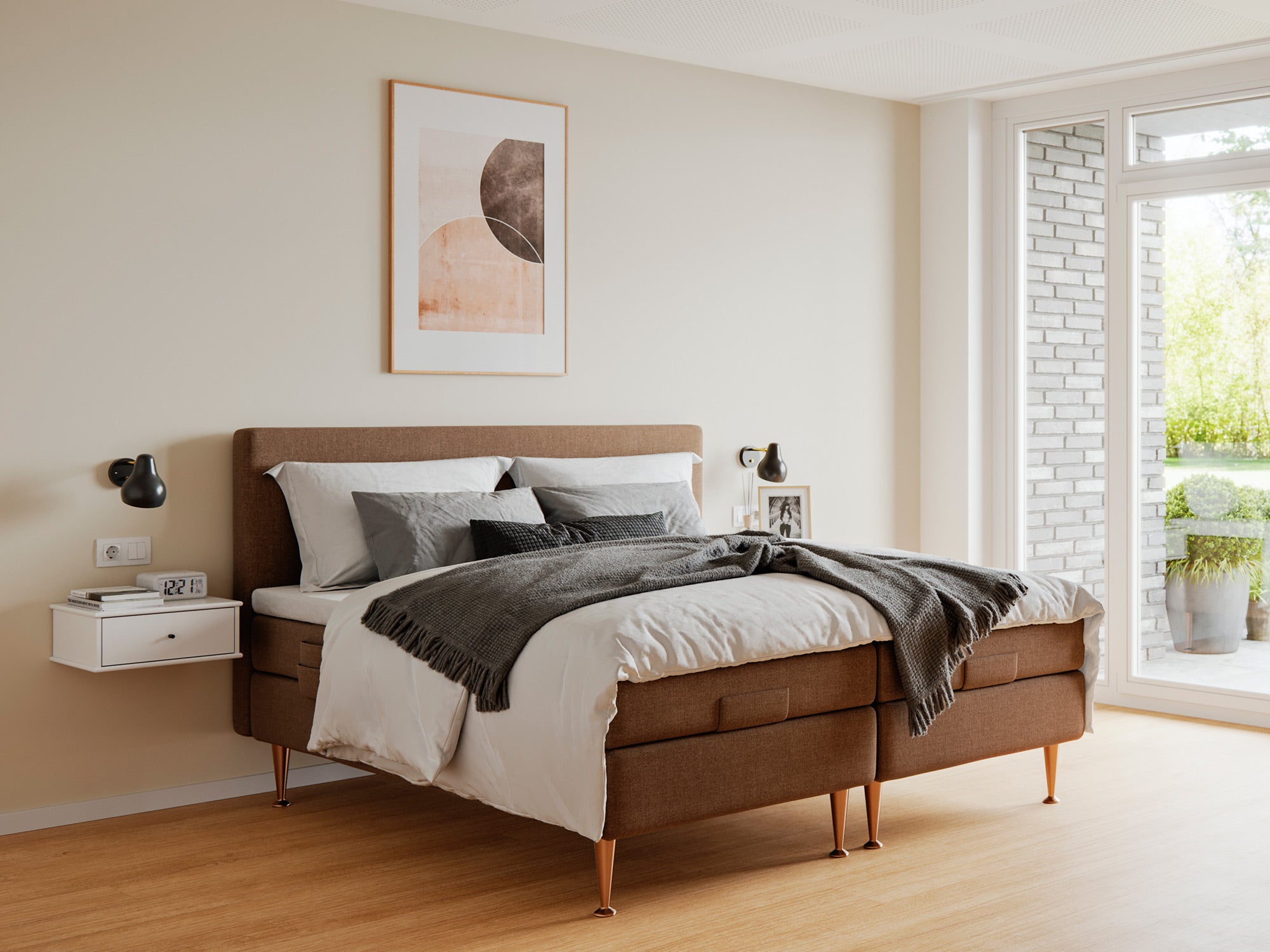 Fabrikkens Platin   Elevation  Brun  160x200 Cm