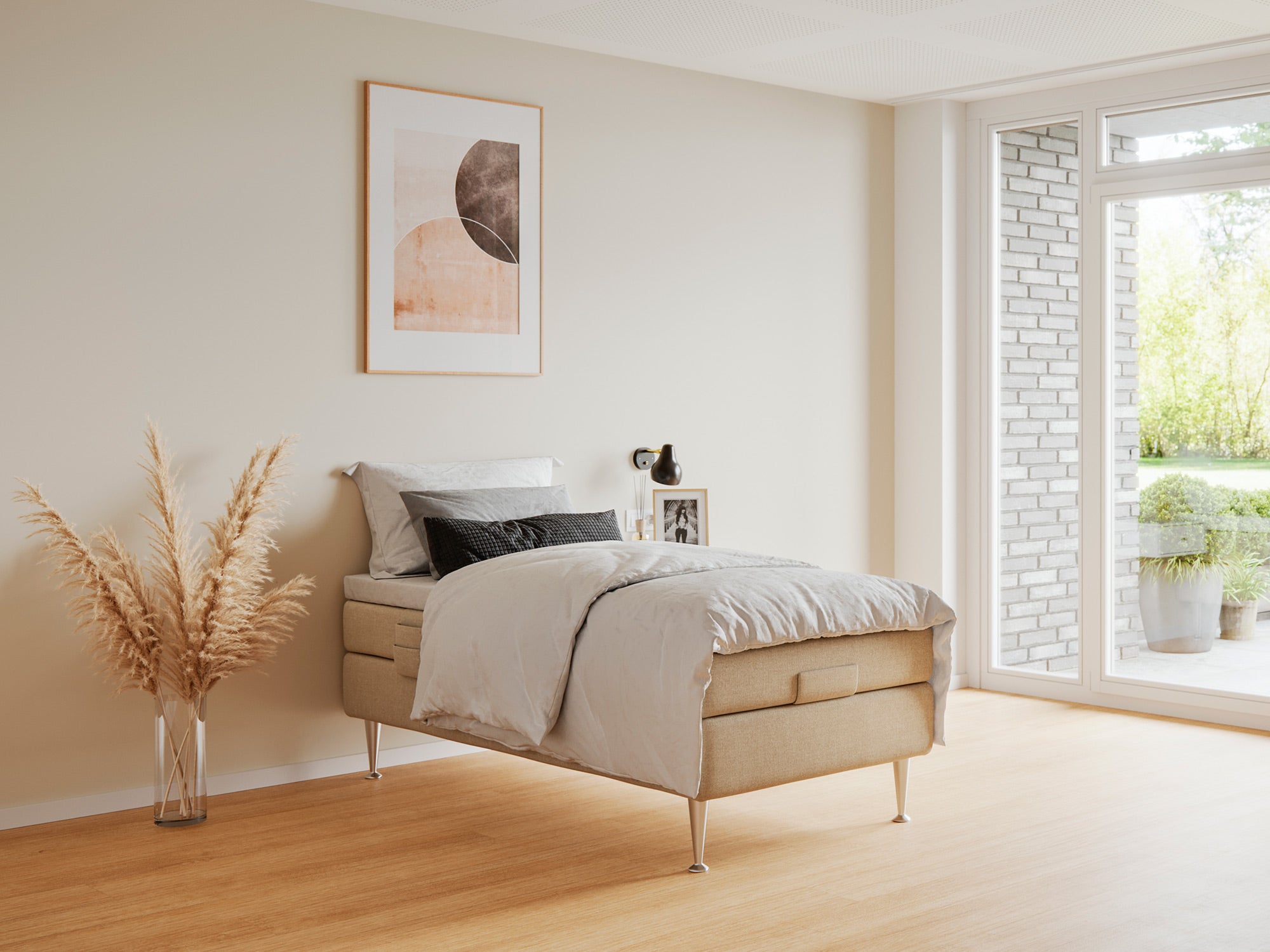 Fabrikkens Platin   Elevation  Sand  90x200 Cm