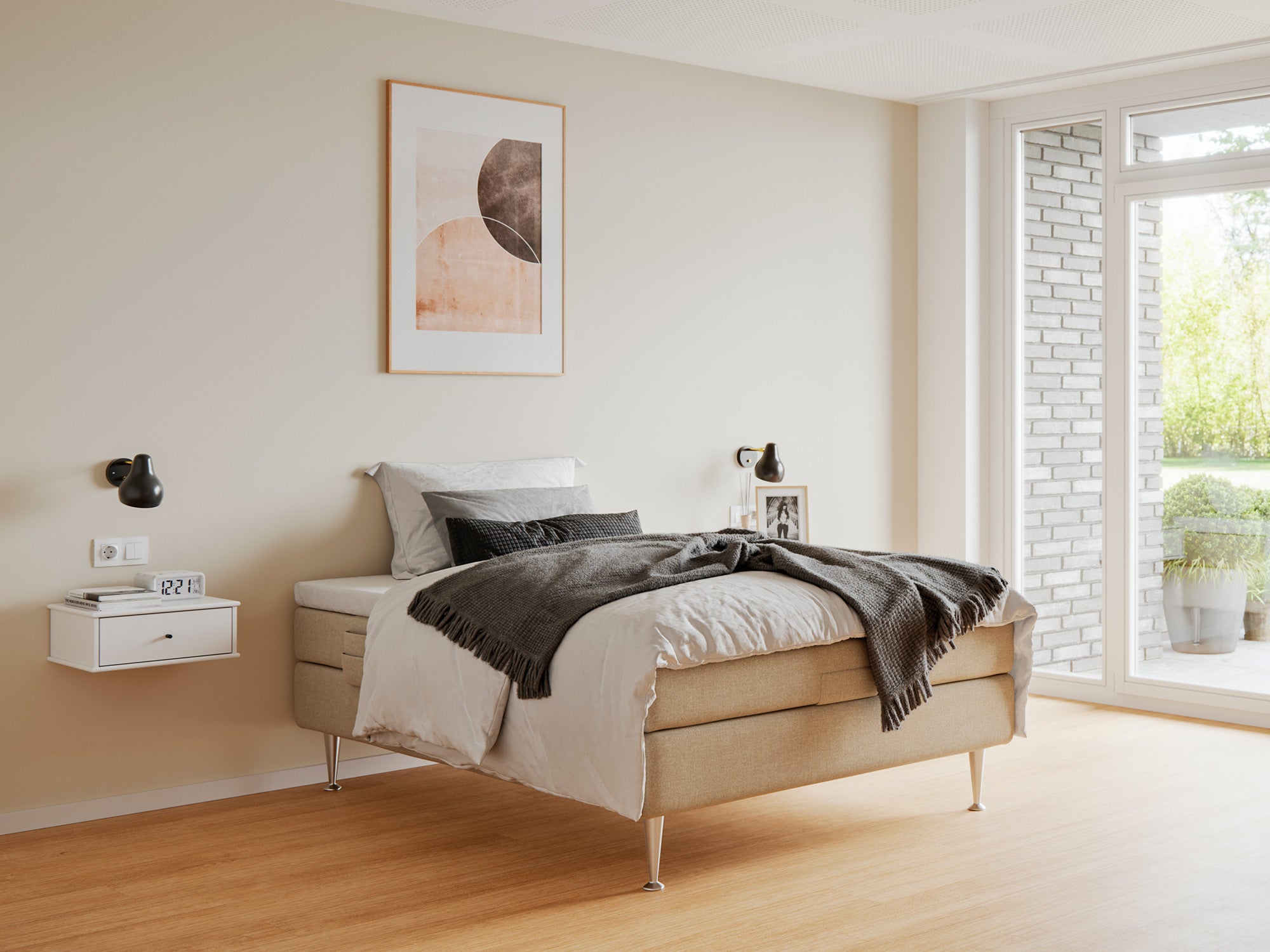 Fabrikkens Platin   Elevation  Sand  105x210 Cm