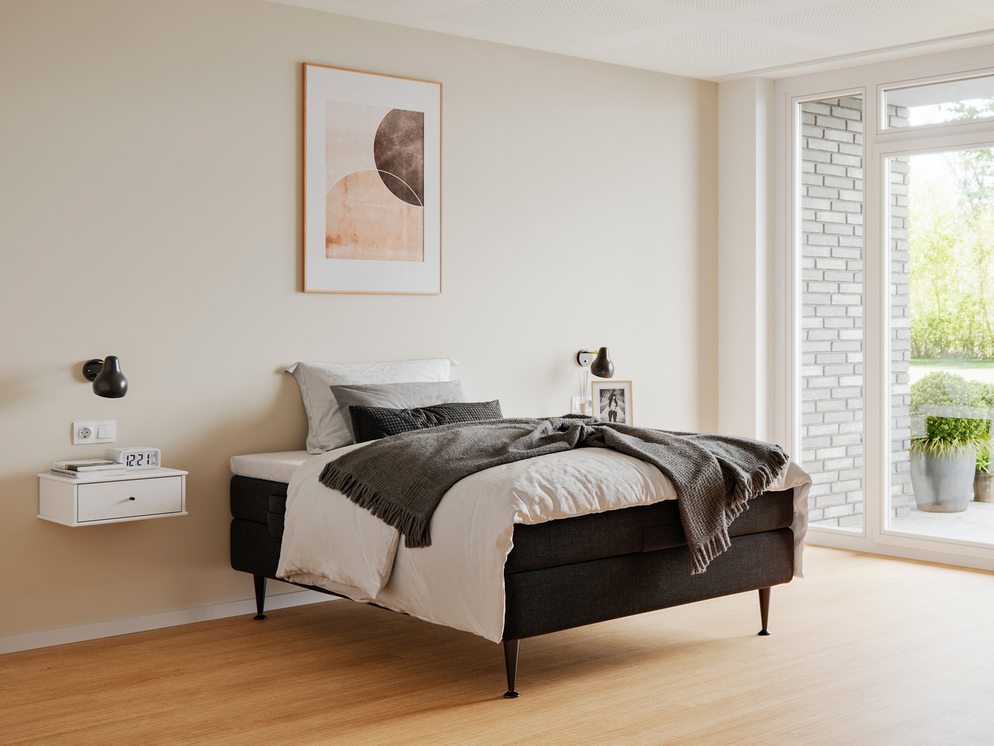 Fabrikkens Platin   Elevation  Sort  105x210 Cm