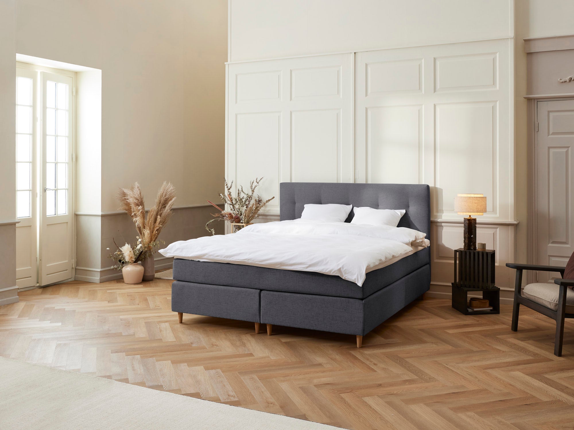 Fabrikkens Platin   Kontinental  Antracit  180x200 Cm